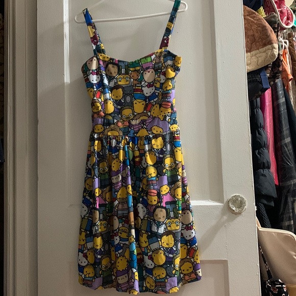 The Simpsons x Hello Kitty Printed Dress - Picture 1 of 5
